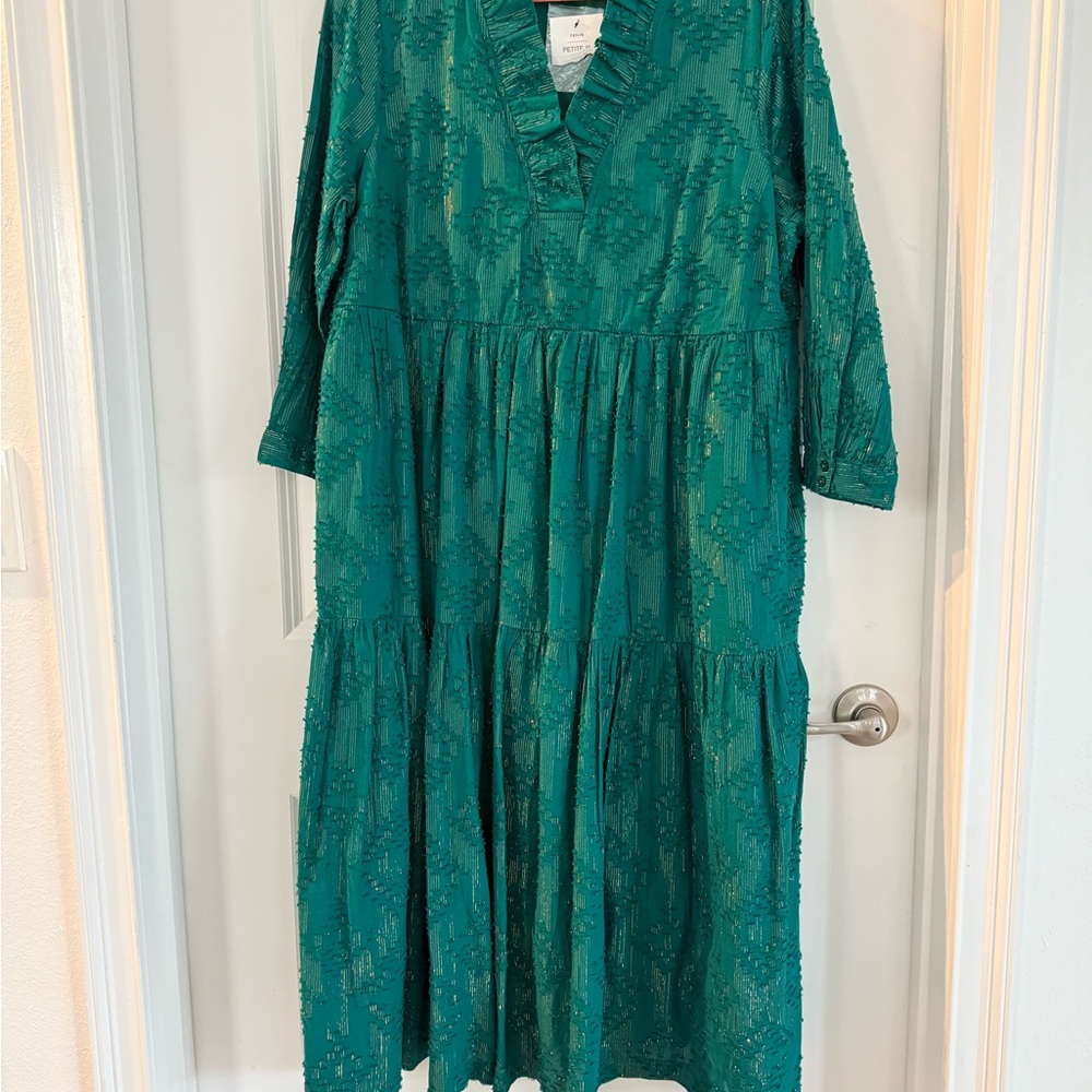 Crown & Ivy Teal Midi Dress